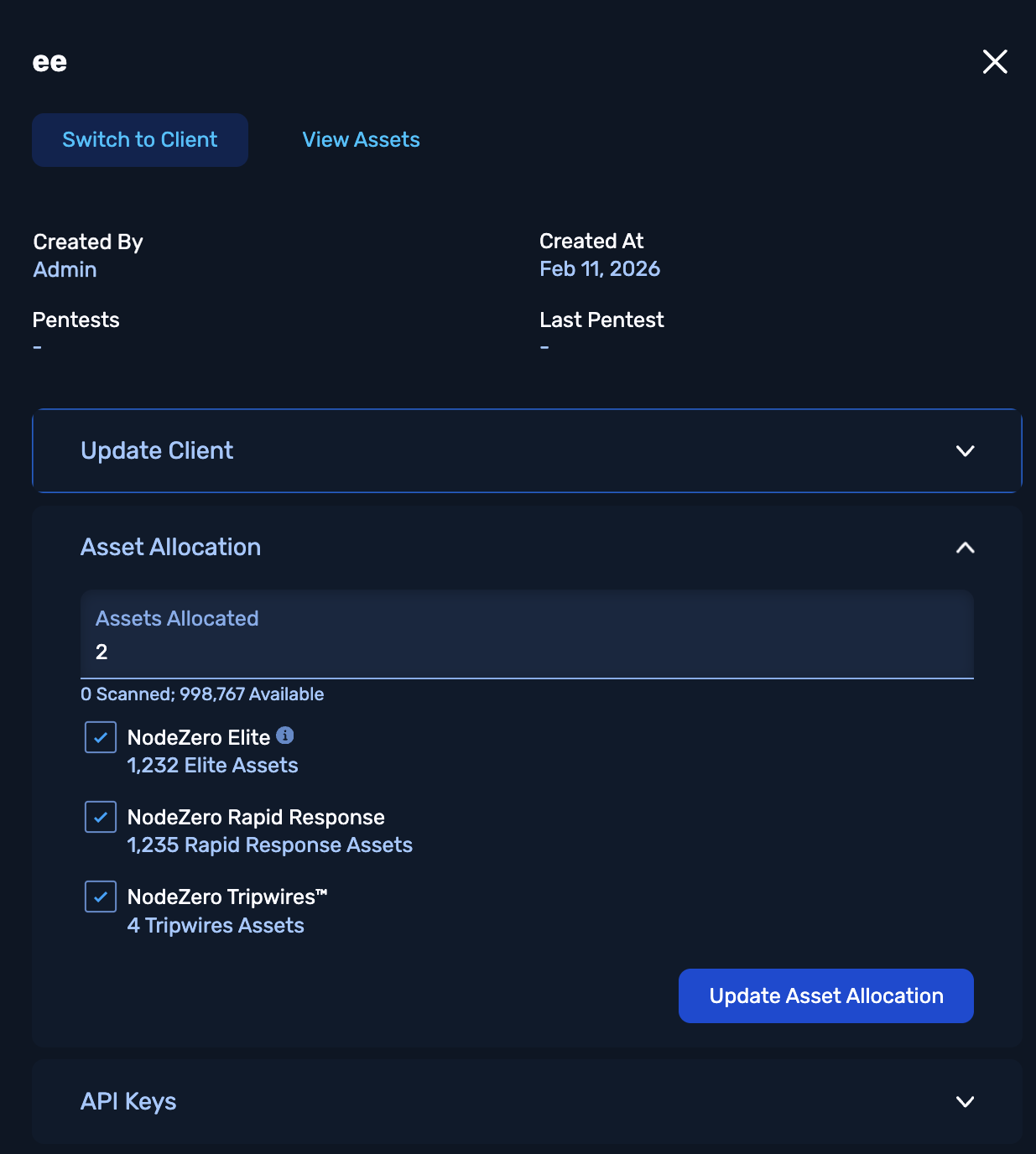Org admins can switch to a selected account's drawer for further management.